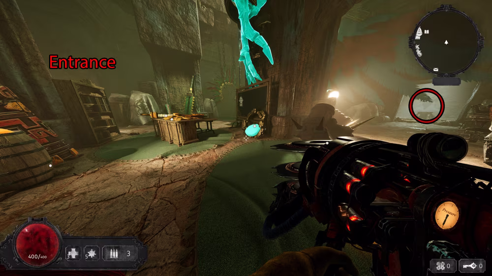 The Ancient Core is located in the Trophy Room in the main hub area.
