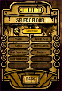 Bendy Lone Wolf elevator floor selection panel