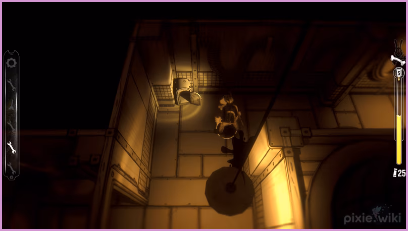 The locked GENT door in the safehouse.