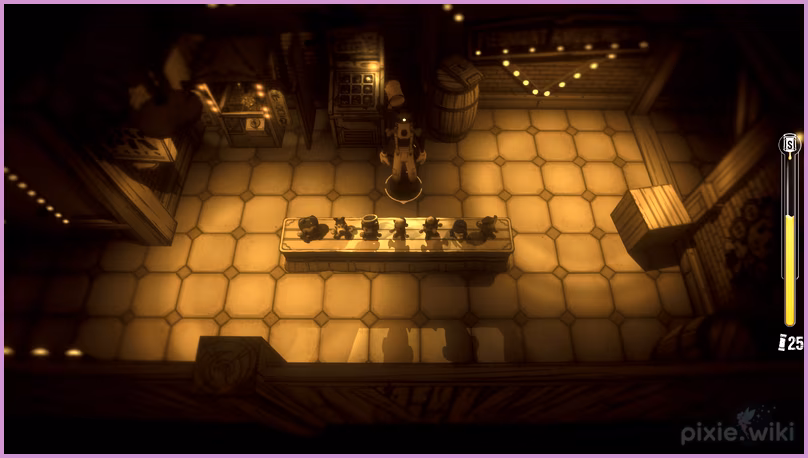 Close up of the Butcher Gang plushies.