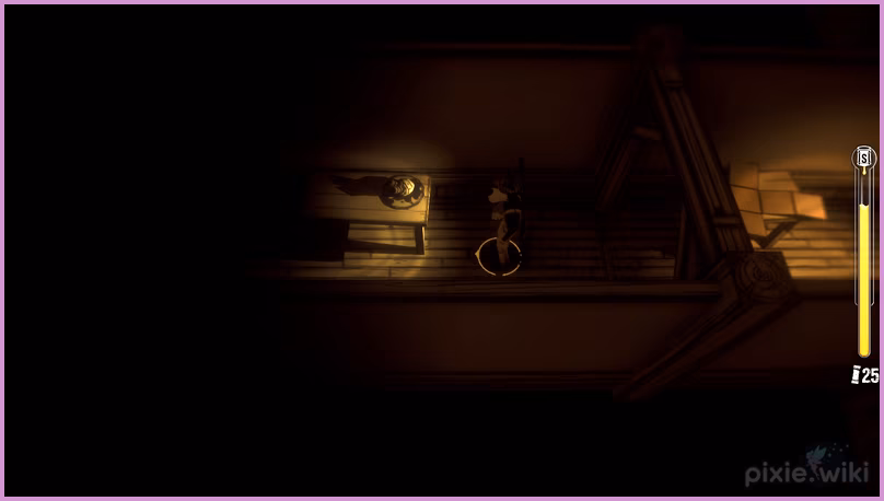 The inky heart on the safehouse wall that unlocks the Projectionist level.