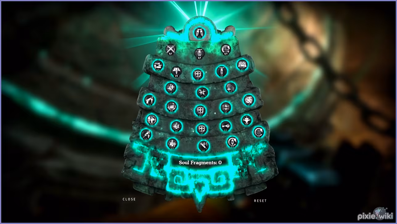 showing screenshot soul fragment tree in abyssus game.